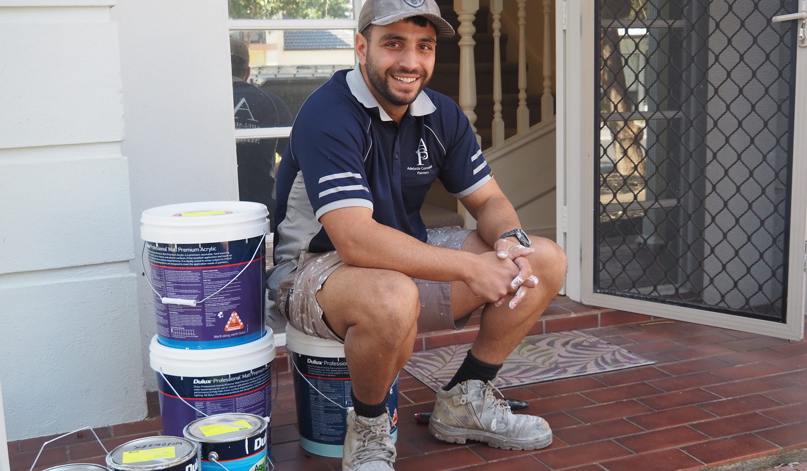 An ACP painter on site